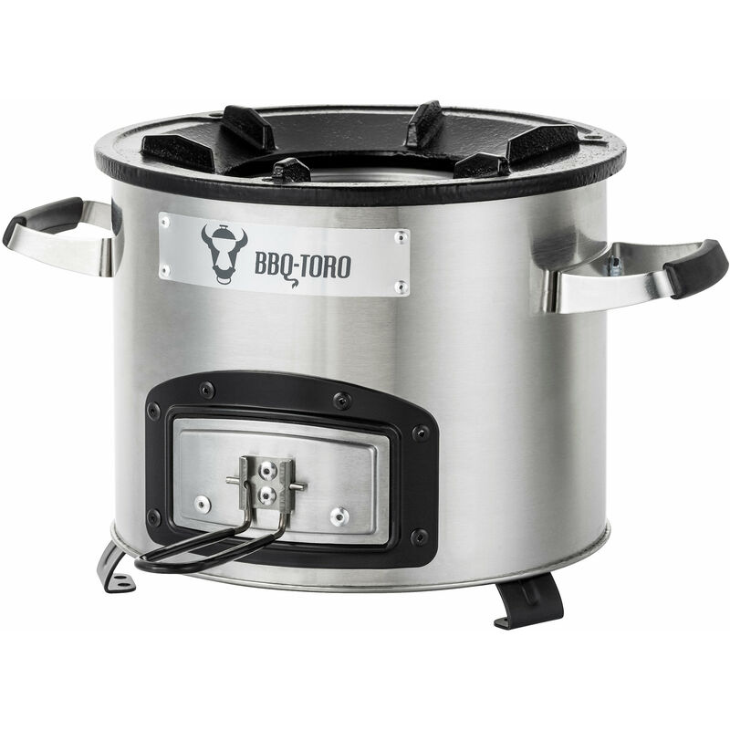 foto del prodotto bbq toro rocket stove rakete 1, stufa a razzo in acciaio inox