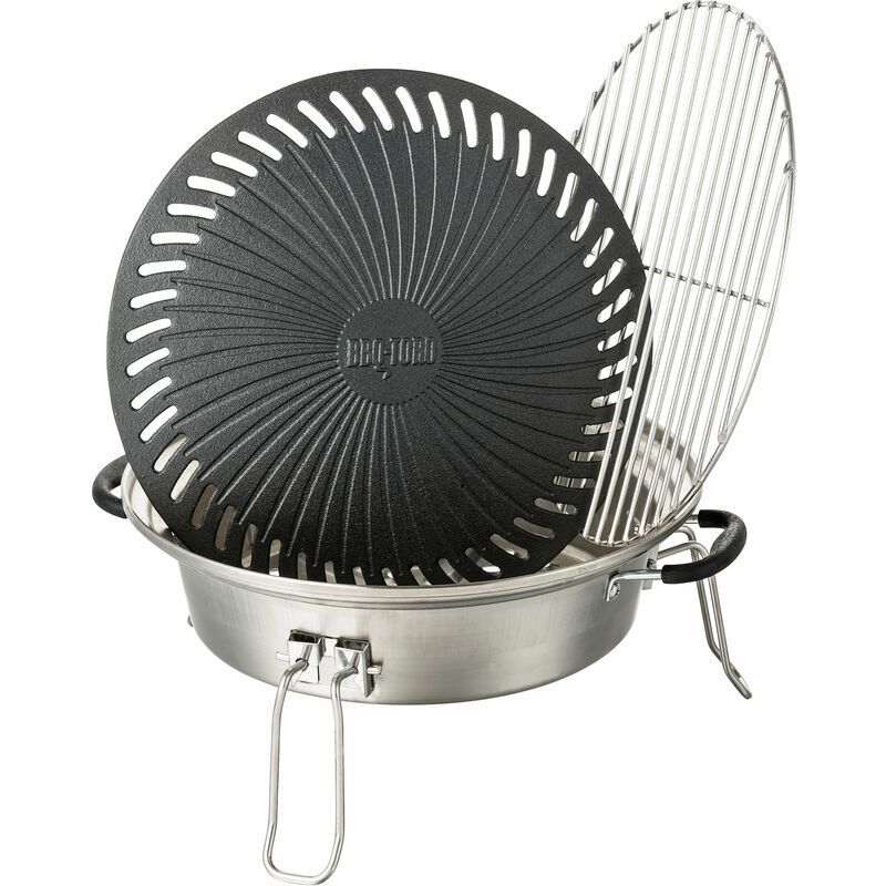 foto del prodotto bbq toro set di accessori per griglia per forno a razzo, con griglia e piastra per grigliare