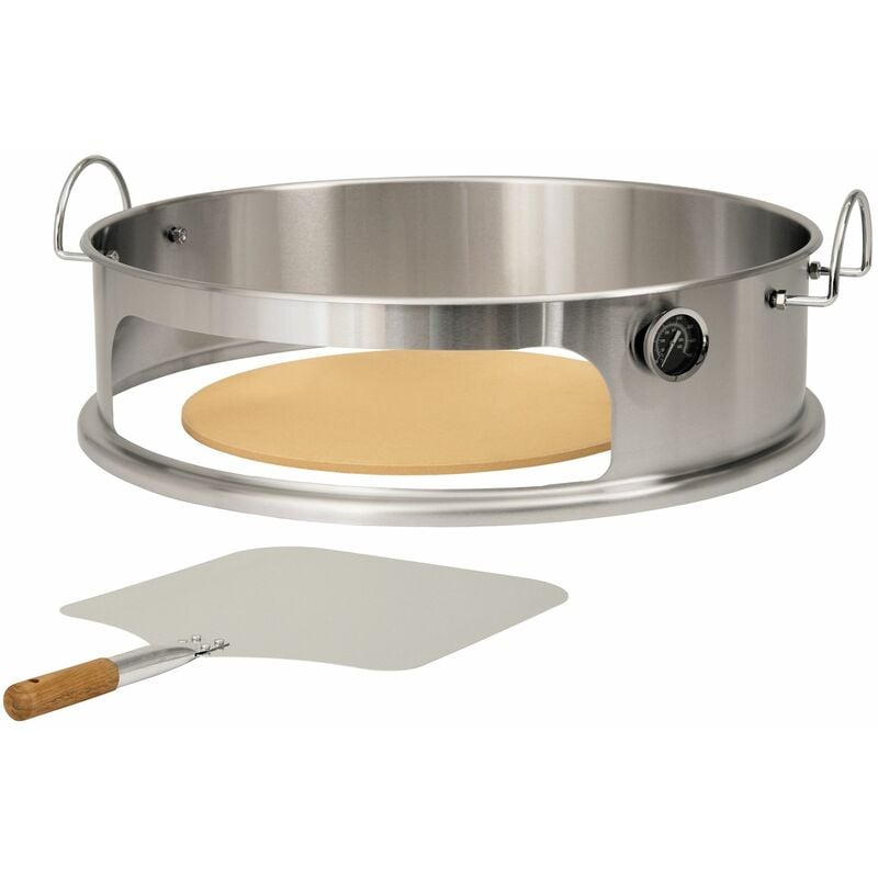 foto del prodotto bbq toro set di inserti per pizza per griglia a bollitore 57 cm, elemento in acciaio inox