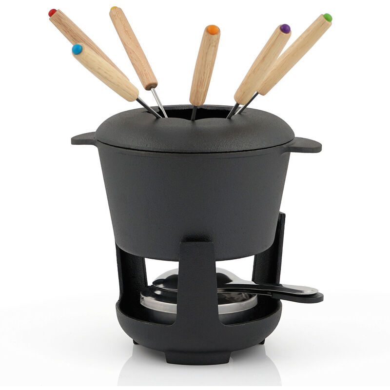 foto del prodotto bbq toro set per fonduta in ghisa da 13 pezzi per 6 persone 1 l stagionato