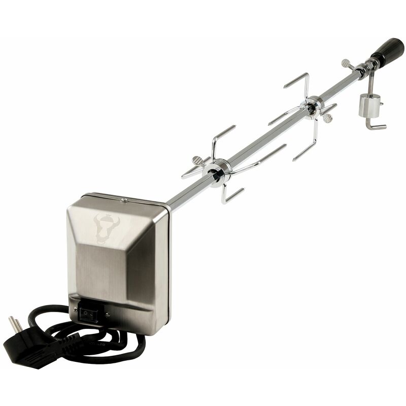 foto del prodotto bbq toro set universale di spiedini per griglia, 90 cm, acciaio inox motore 220v 240v