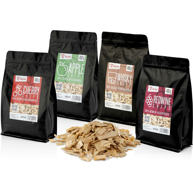 foto del prodotto bbq-toro smoker chips set 4 tipi di chips per affumicatura 400 gr