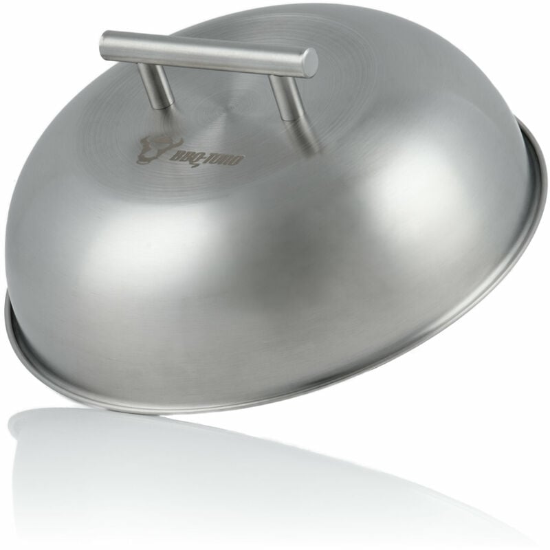 foto del prodotto bbq toro vaso a campana in acciaio inox 23 cm vaso a campana, vaso a campana per servire, vaso a campana per hamburger