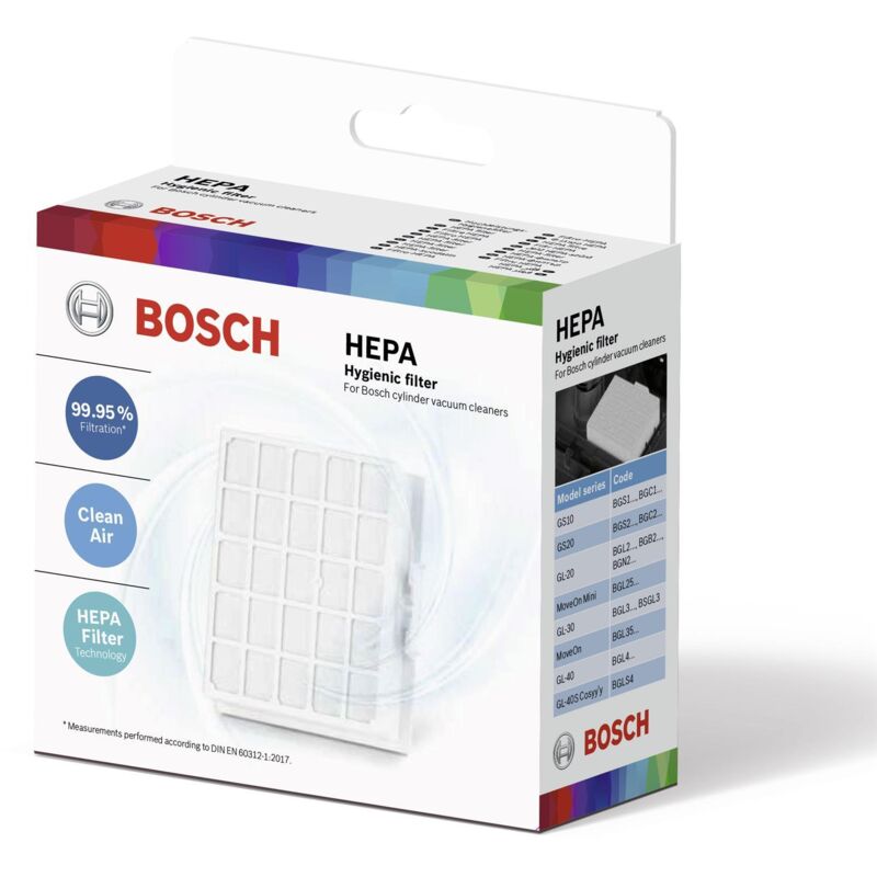 foto del prodotto bbz156hf filtro hepa per aspirapolvere bgl35 bosch