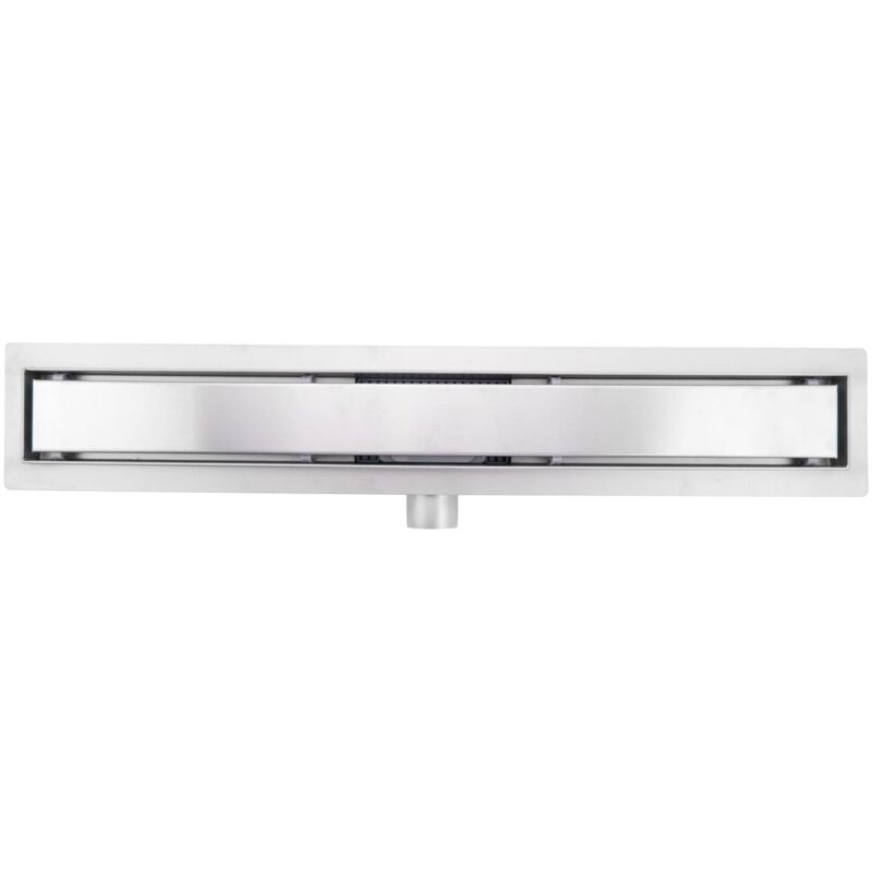 foto del prodotto bc elec 02s 50 piatto doccia in acciaio inox 50cm, doccia sterfput, reversibile, altezza regolabile 98 142mm