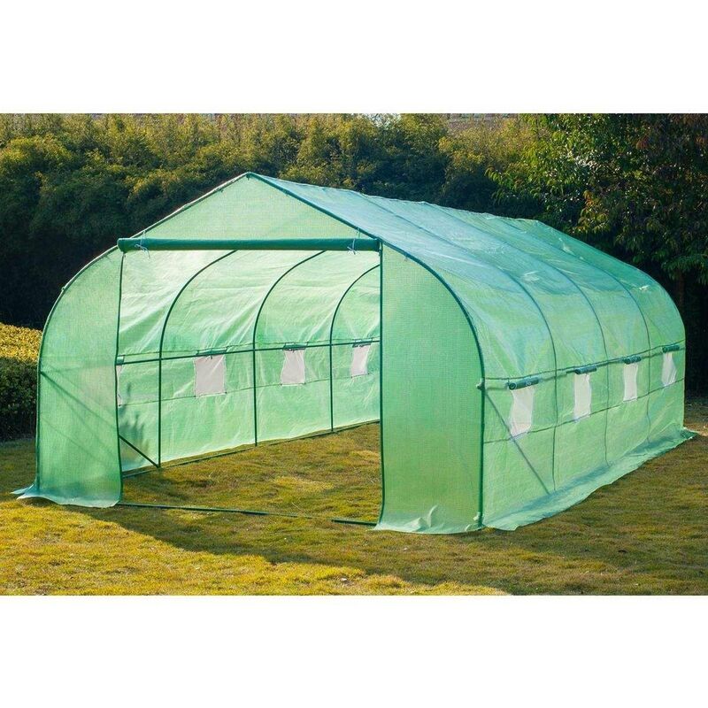 foto del prodotto bc elec 5662 0502 serra serra da giardino serretunnel 6 sezioni 6x3x2m 18m 