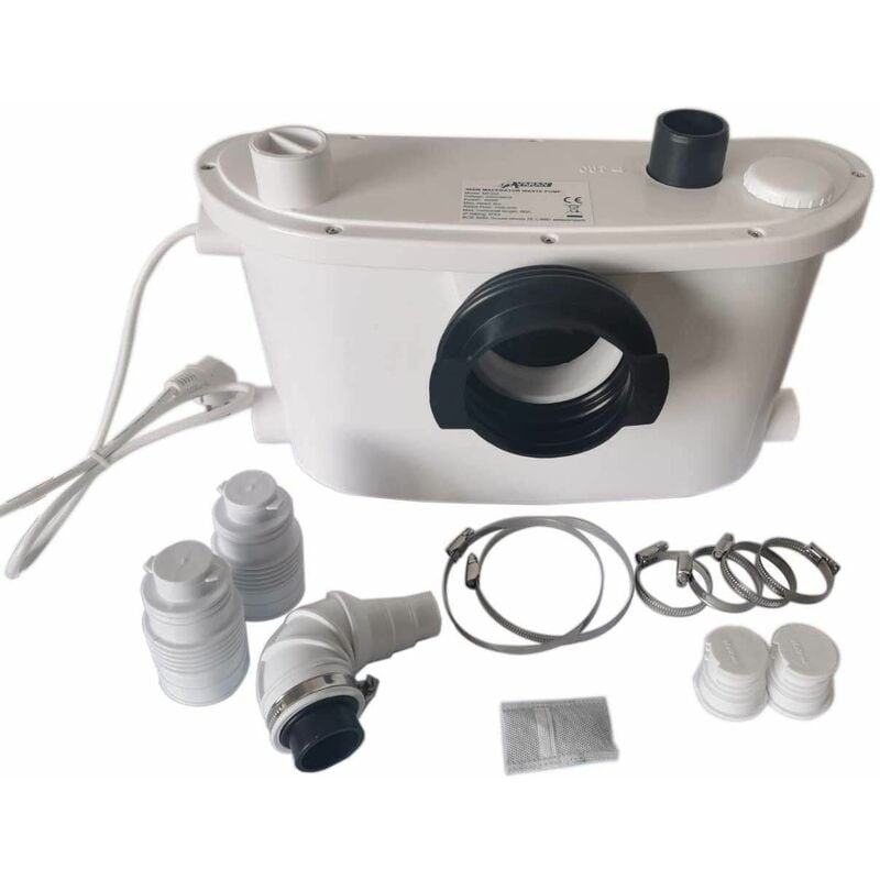 foto del prodotto bc elec mp400 i pompa per acque reflue 400w, maceratore sanitario per doccia, wc, lavandino, vasca da bagno, lavatrice e lavastoviglie