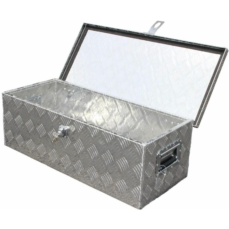 foto del prodotto bc-elec - nettb-18 cassetta degli attrezzi alu, contenitore contenitore scatola di trasporto in alluminio per veicolo 76x33x25cm 60litres