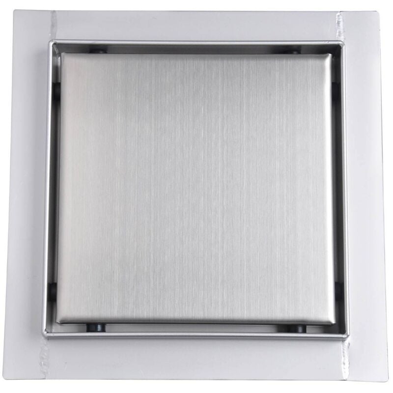 foto del prodotto bc elec q01 15 piatto doccia in acciaio inox 15cm, piatto doccia, altezza regolabile 63 83mm