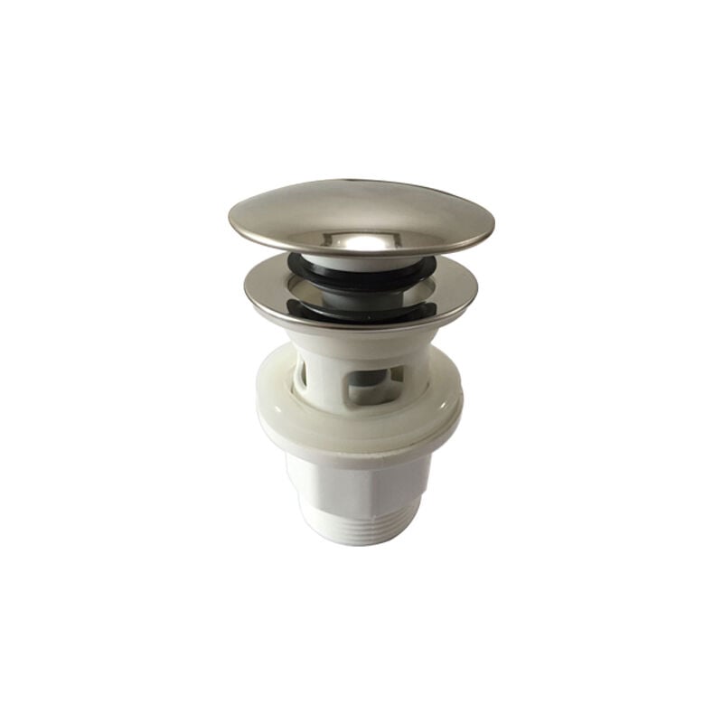 foto del prodotto bc elec w030b scarico per lavello pop up pp scarico per lavabo con troppopieno, scarico a molla valvola a scatto