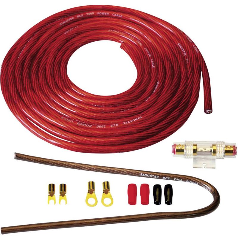 foto del prodotto bcs 2500 kit di collegamento amplificatore hifi per auto 25 mm sinustec