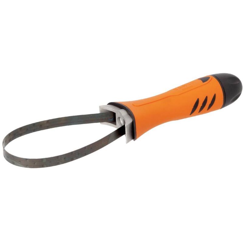 foto del prodotto be62110 chiave a nastro per filtro dell'olio, impugnatura in gomma, 65 - 100 mm - bahco