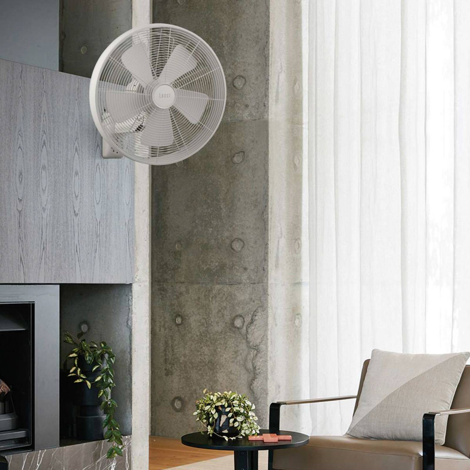 foto del prodotto beacon lighting ventilatore da parete beacon breeze, bianco, 41 cm, silenzioso
