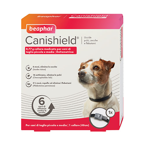 foto del prodotto beaphar canishield collare antiparassitario 1 collare cani taglia piccola e media antiparassitario per cani 1 ordine scegli lo sconto bzr5 bzr20 200 punti fedelt 