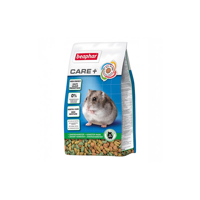 foto del prodotto beaphar care dwarf castas estromesso cibo per criceti nani, 700 gr