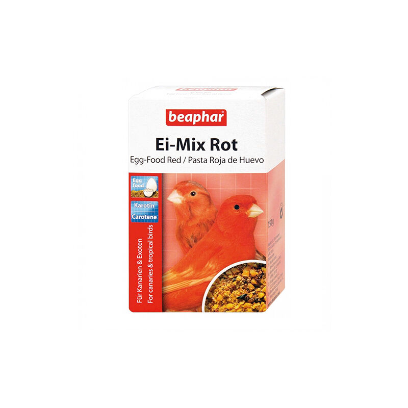 foto del prodotto beaphar egg pasta per canaries red factor, 150 gr