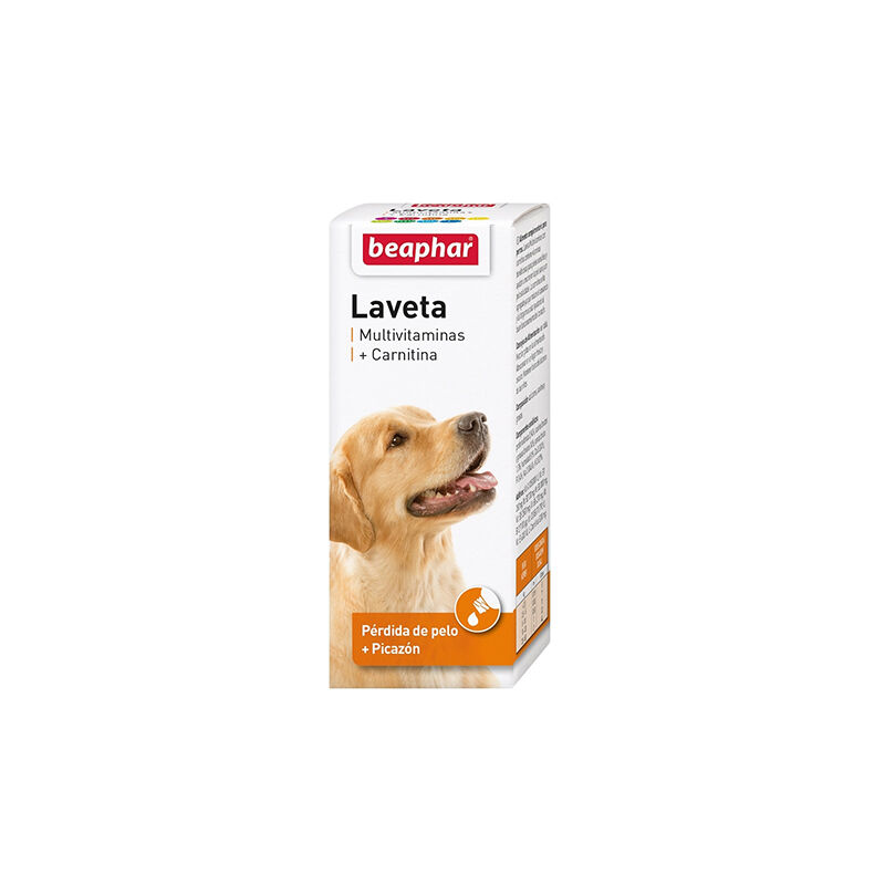 foto del prodotto beaphar laveta con carnitina per cani con perdita di capelli o prurito, 50 ml