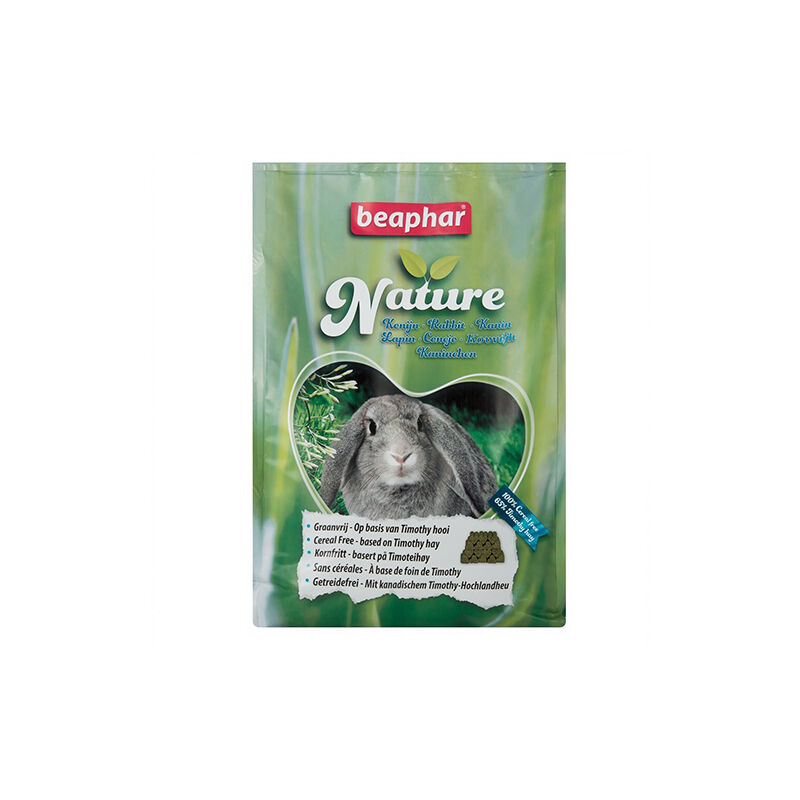 foto del prodotto beaphar nature rabbit food in pellet per conigli, 3 kg