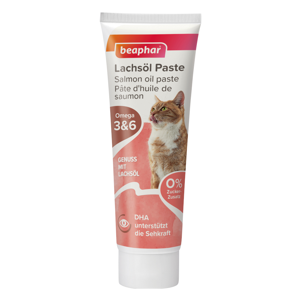 foto del prodotto beaphar pasta per gatti 100 g olio di salmone