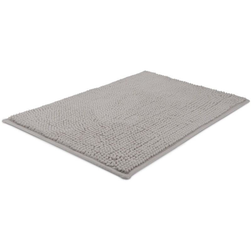foto del prodotto beaumare wr tappetino da bagno antiscivolo 120x70cm grigio chiaro beautissu