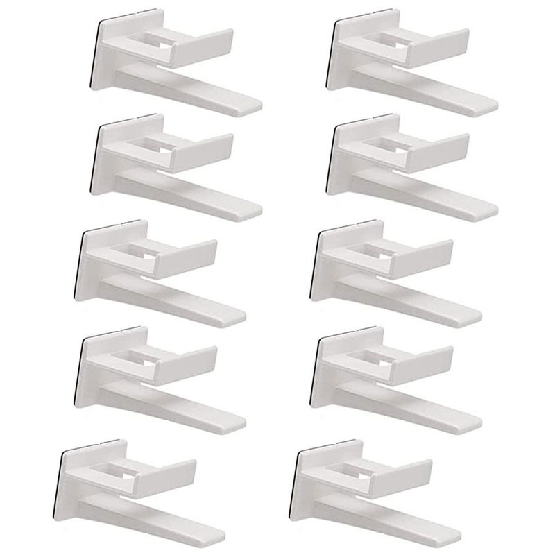 foto del prodotto bebusingoto 10 ganci per cappelli, appendiabiti da parete neri con doppio gancio, ganci per cappelli da parete, per vari cappelli, portachiavi,
