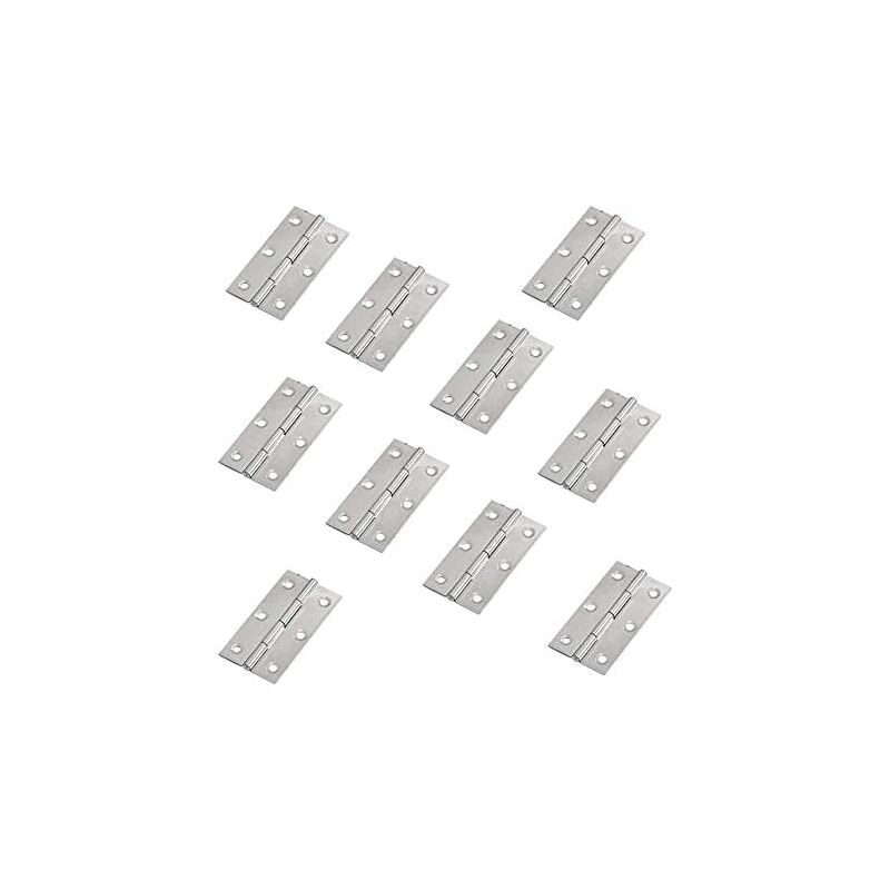 foto del prodotto bebusingoto 10 pezzi cerniere in acciaio inossidabile per mobili per la casa, 55 mm x 34 mm di lunghezza