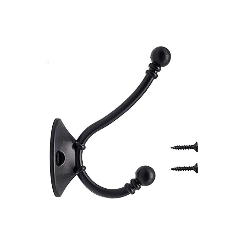 foto del prodotto bebusingoto 10 pezzi grandi ganci appendiabiti vintage da parete in metallo per porta e cappello, gancio retr per appendiabiti da bagno e cucina