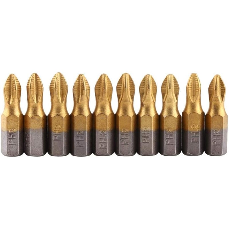 foto del prodotto bebusingoto 10 punte per cacciavite magnetiche ph2 da 1 4 e 25 mm, antiscivolo, ideali per elettricisti, meccanici e riparatori.