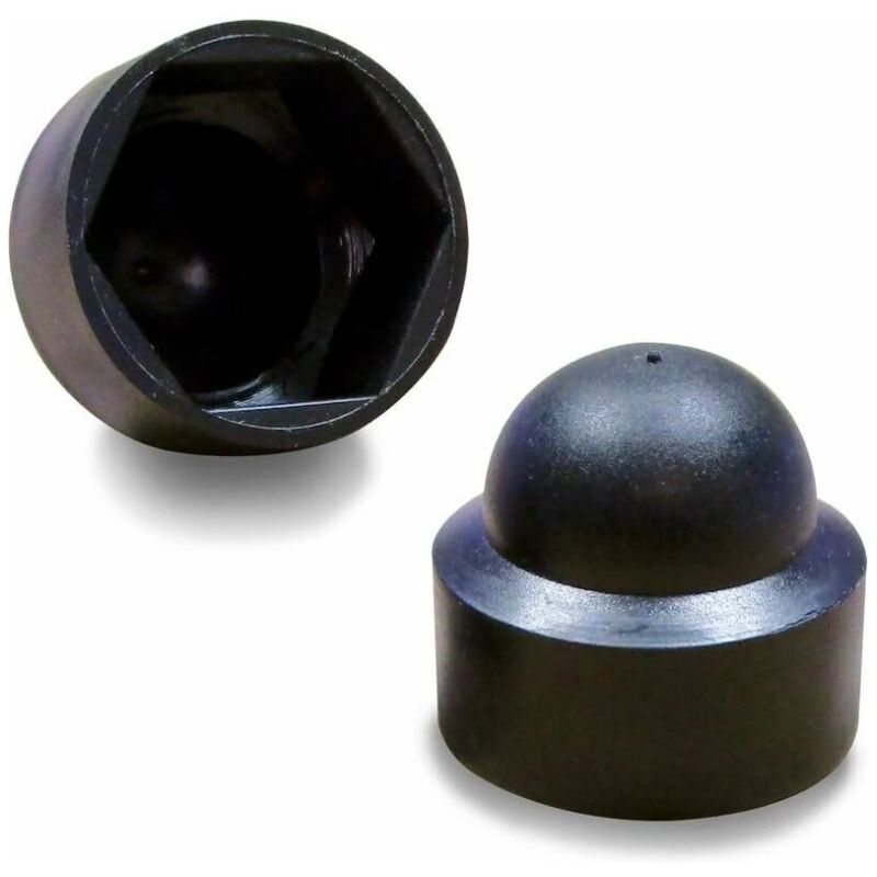 foto del prodotto bebusingoto 100 pezzi, copridado di protezione m8, chiave da 13 mm, plastica nera