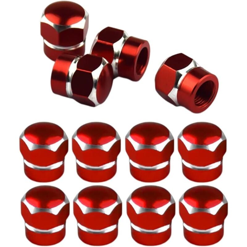foto del prodotto bebusingoto 12 pezzi tappi valvola pneumatici, tappi valvola pneumatici in alluminio con guarnizione esagonale tappi valvola pneumatici, tappi