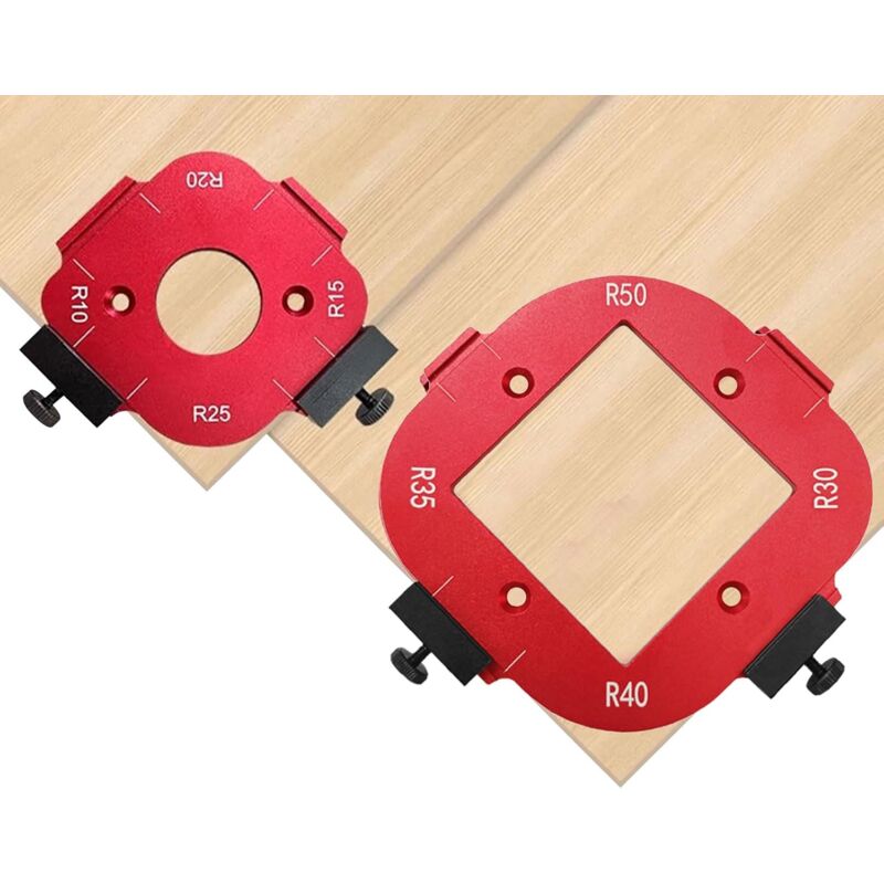 foto del prodotto bebusingoto 2 pezzi 8 in 1 set di fresatrici angolari per lavorazione del legno r10 r15 r20 r25 r30 r35 r40 r50