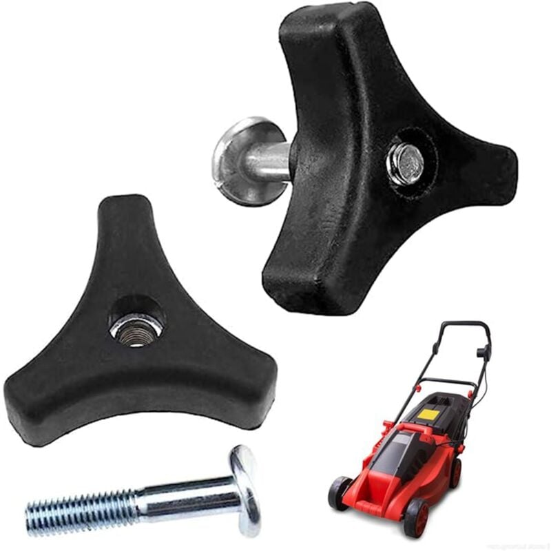 immagine 0 del prodotto bebusingoto 2 pezzi maniglia per tosaerba, vite per maniglia triangolare per tosaerba, bullone per maniglia per tosaerba, accessori per tosaerba,