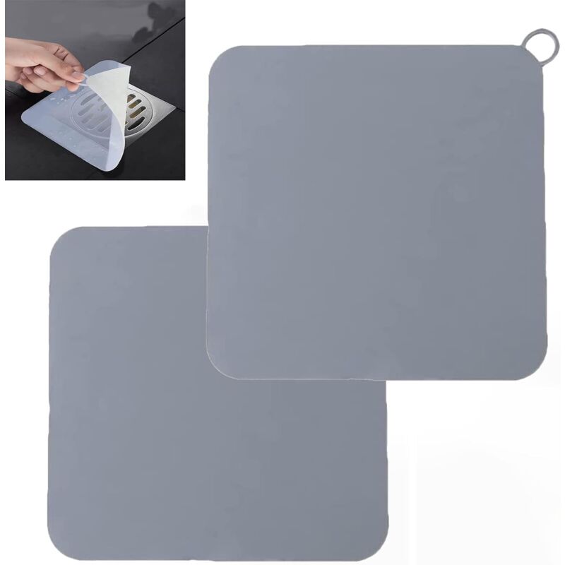 foto del prodotto bebusingoto 2 tappi anti odore in silicone per scarico a pavimento, tappo in gel di silice, copertura deodorante anti odore, scarichi a pavimento