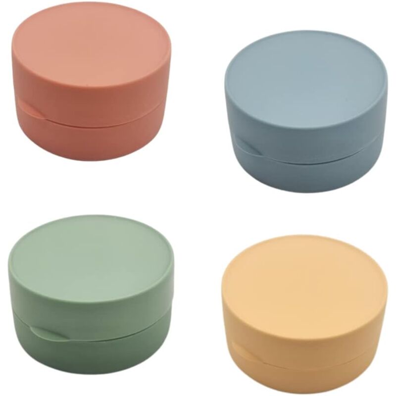 foto del prodotto bebusingoto 4 confezioni di portasapone in plastica da viaggio portatili, portasapone impermeabili con coperchio, piccoli portasapone per la casa