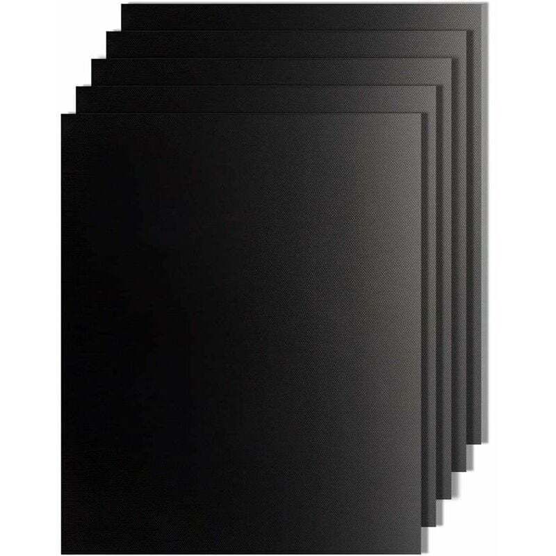 foto del prodotto bebusingoto 5 pz lotto 50 x 40 cm pollice teflon fibra riutilizzabile antiaderente barbecue arrosto foglio tappetino portatile facile da pulire