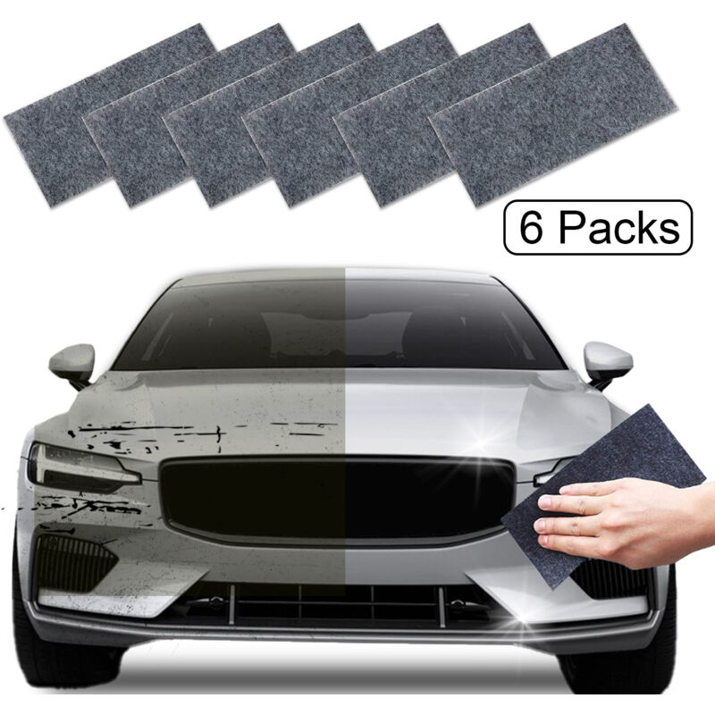 foto del prodotto bebusingoto 6 pezzi di panno nano scintillante per la riparazione dei graffi dell auto, panno nano magico per auto, nuovo