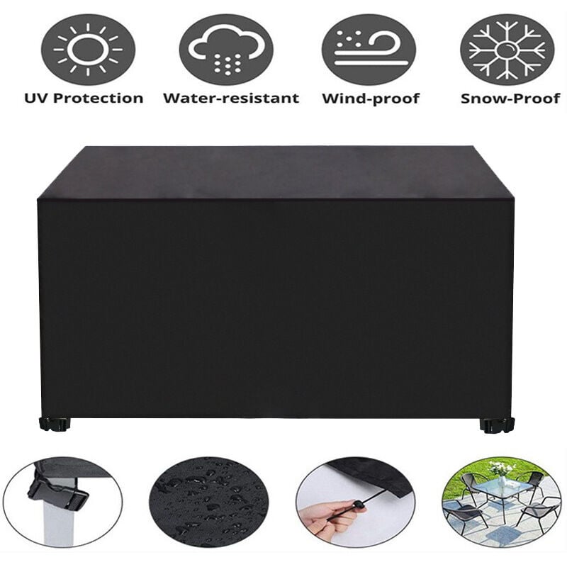 foto del prodotto bebusingoto 90x90x90cm copertura impermeabile per mobili in tessuto oxford 420d, antipolvere, per mobili da esterno con fibbie a quattro angoli