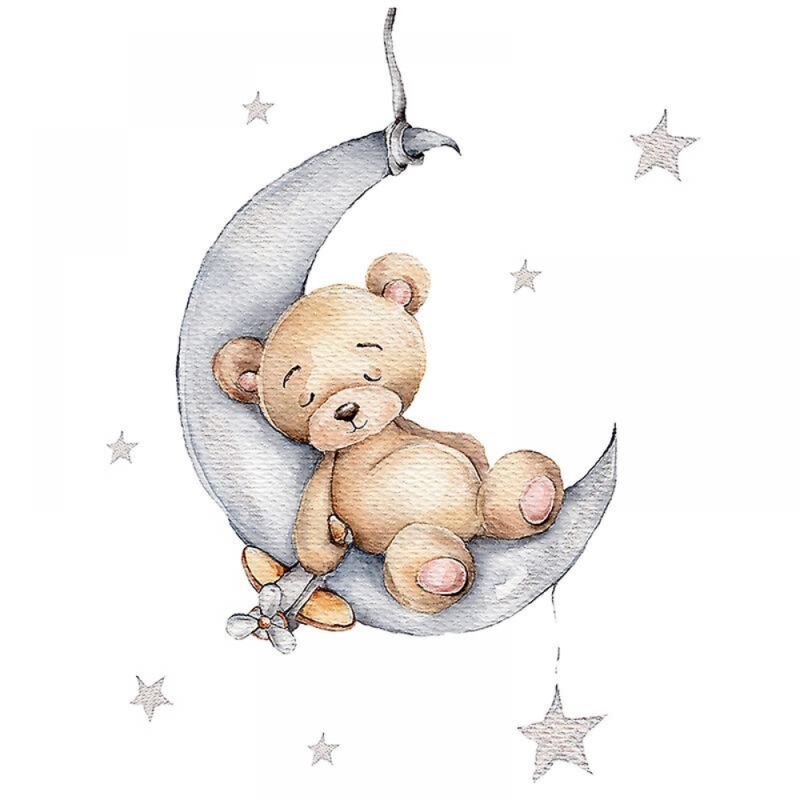 foto del prodotto bebusingoto adesivi murali a forma di orsetto per la cameretta del bambino orsetto 