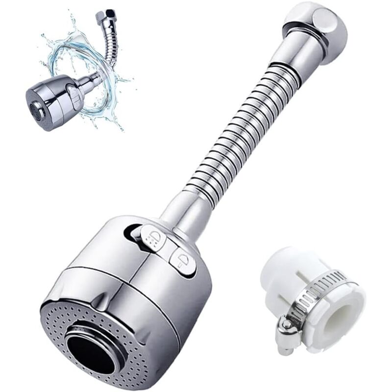 foto del prodotto bebusingoto aeratore per rubinetto, rubinetto girevole a 360 , filtro eiettore regolabile per il risparmio idrico, utilizzato per ugello flessibile