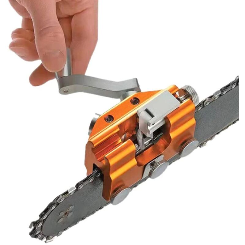 foto del prodotto bebusingoto affilatrice per catene di motoseghe a manovella, affilatrice per motoseghe, affilatrice per catene di motoseghe, manuale, portatile,