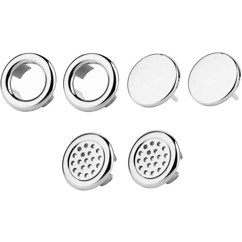 foto del prodotto bebusingoto anello di troppo pieno per lavandino da 6 pezzi, anello di troppo pieno per lavandino, coperchio di troppo pieno, anello di troppo