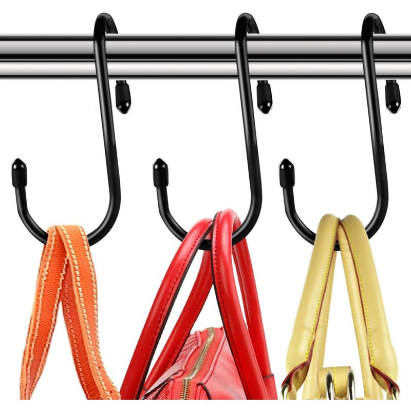 foto del prodotto bebusingoto appendino per borse da armadio, ganci portaoggetti dal design unico a torsione, grandi ganci organizer per borse, portamonete, cinture,