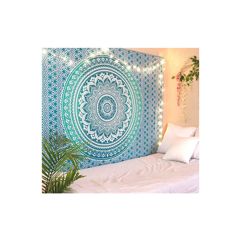 foto del prodotto bebusingoto arazzo regalo, arazzi hippie mandala boh mien psichedelici intricati indiani da appendere alla parete, copriletto 200150 cm