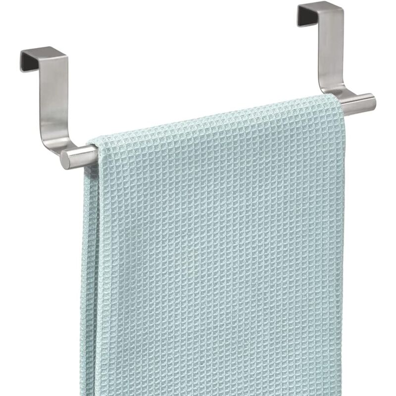 foto del prodotto bebusingoto argento portasciugamani da bagno senza foratura, piccolo portasciugamani in acciaio inox