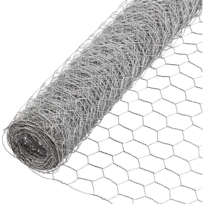 foto del prodotto bebusingoto barriera per animali in rete metallica per pollame da 35 cm x 4 m, ideale per animali domestici, conigli e polli