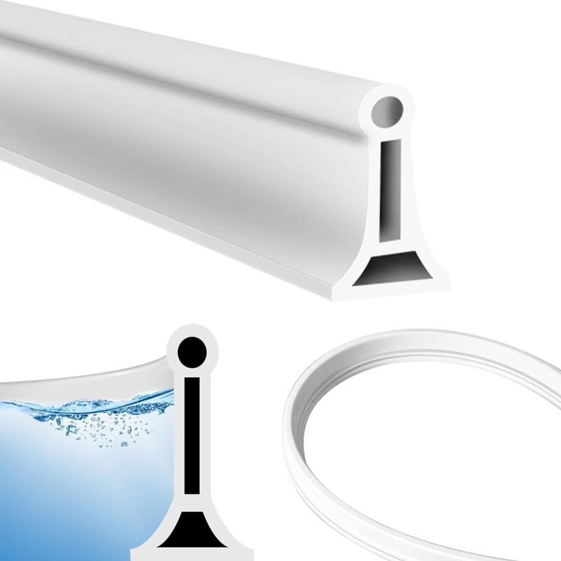 foto del prodotto bebusingoto barriera per doccia 2m barra per soglia doccia barriera per soglia doccia barriera per acqua soglia doccia autoadesiva per cucina e