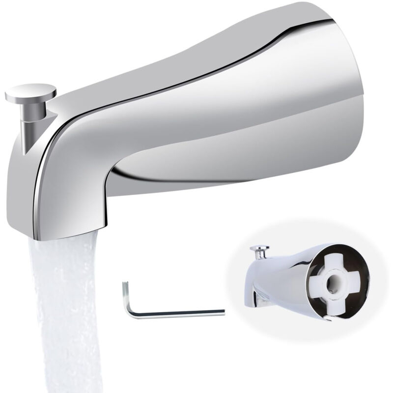 foto del prodotto bebusingoto beccuccio universale per vasca da bagno con deviatore rubinetto per vasca da 5 con deviatore, facile da installare e previene le