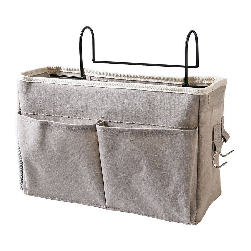 foto del prodotto bebusingoto borsa portaoggetti da comodino multifunzione, grande capacit , da appendere al letto, cestino da comodino, organizer da comodino, borsa