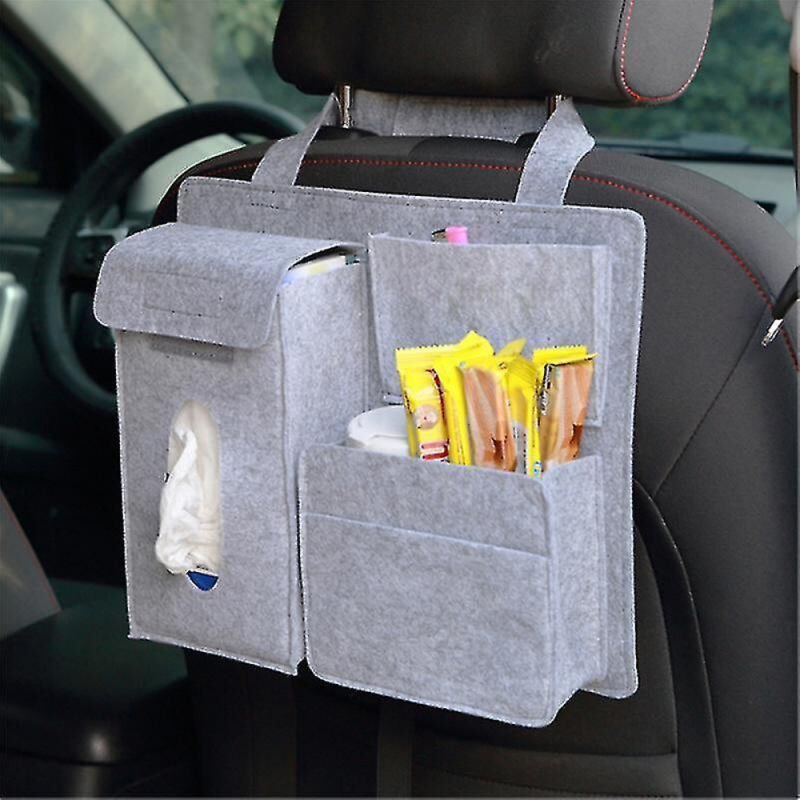 foto del prodotto bebusingoto borsa portaoggetti per sedile posteriore auto, borsa portaoggetti multitasche, borsa per bagagliaio, organizer per auto, accessori