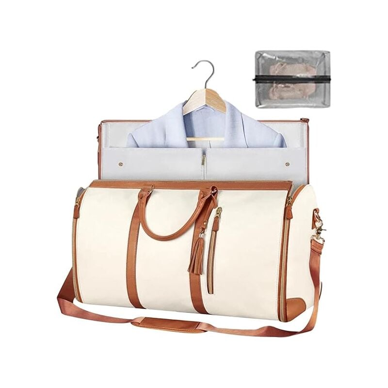 foto del prodotto bebusingoto borsa sportiva borsa da viaggio pieghevole con scomparto per le scarpe borsa porta abiti impermeabile borsa da viaggio in pelle pu,